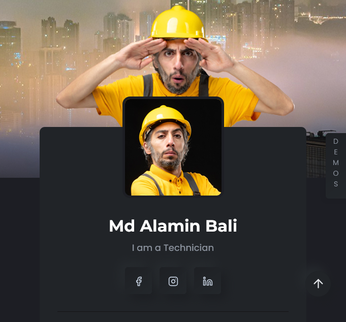 InBio – Technician Personal Portfolio Website