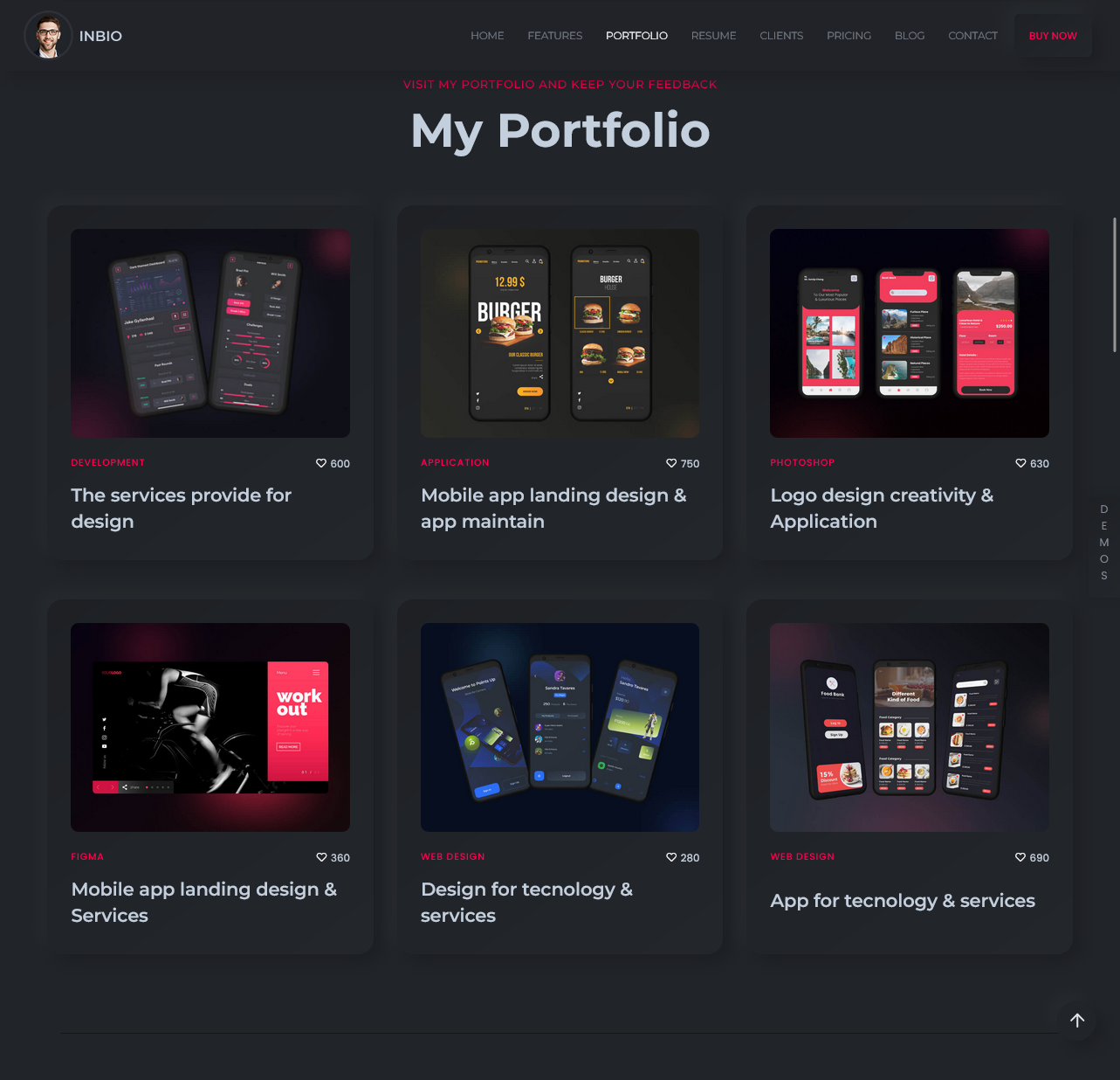InBio – Creative Designer Portfolio Website - image