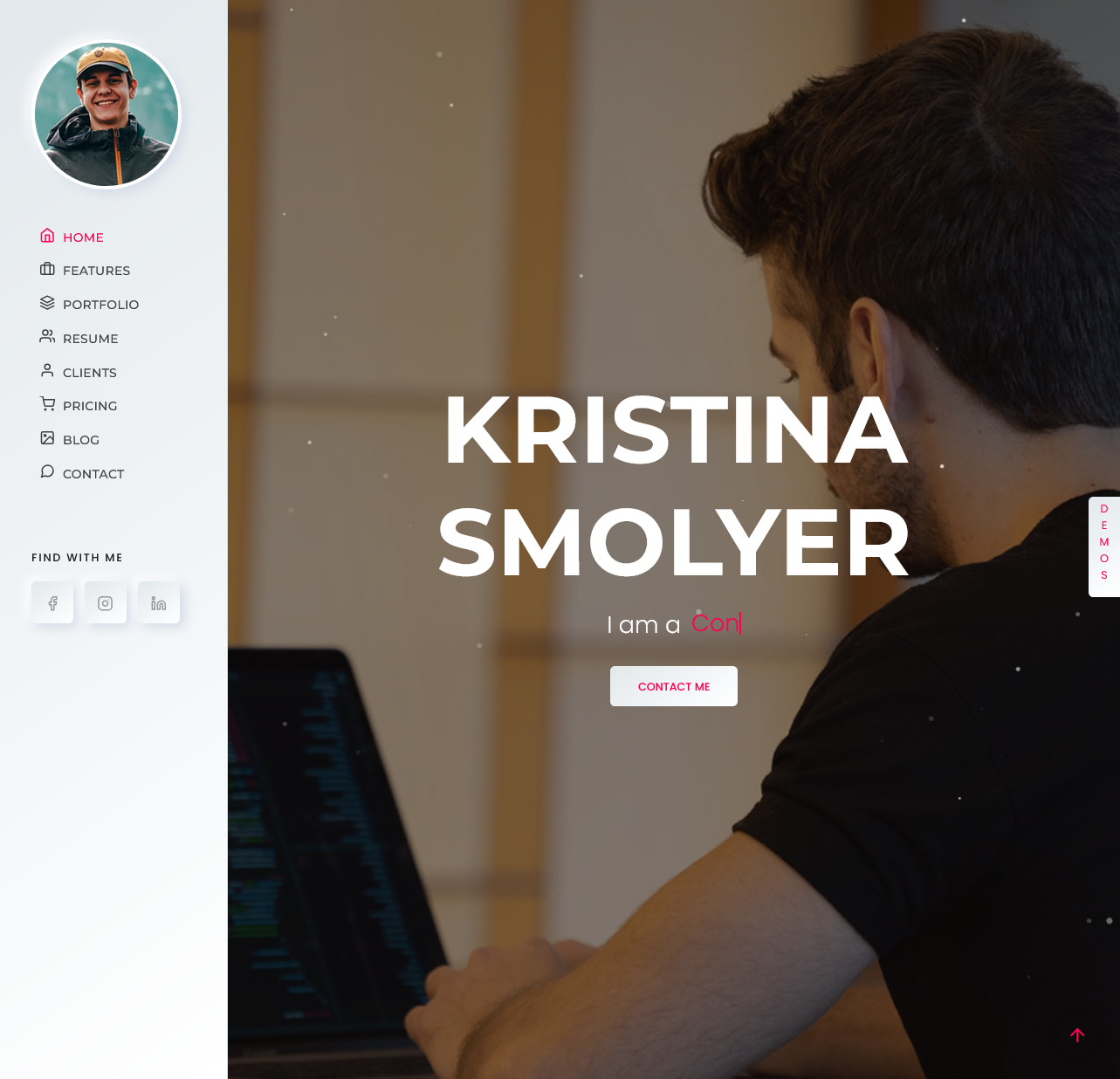 InBio – Web Developer Portfolio Website (White Edition)