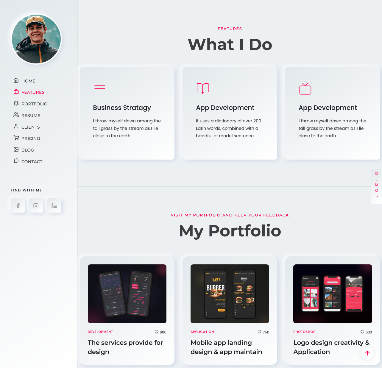 InBio – Web Developer Portfolio Website (White Edition) - image