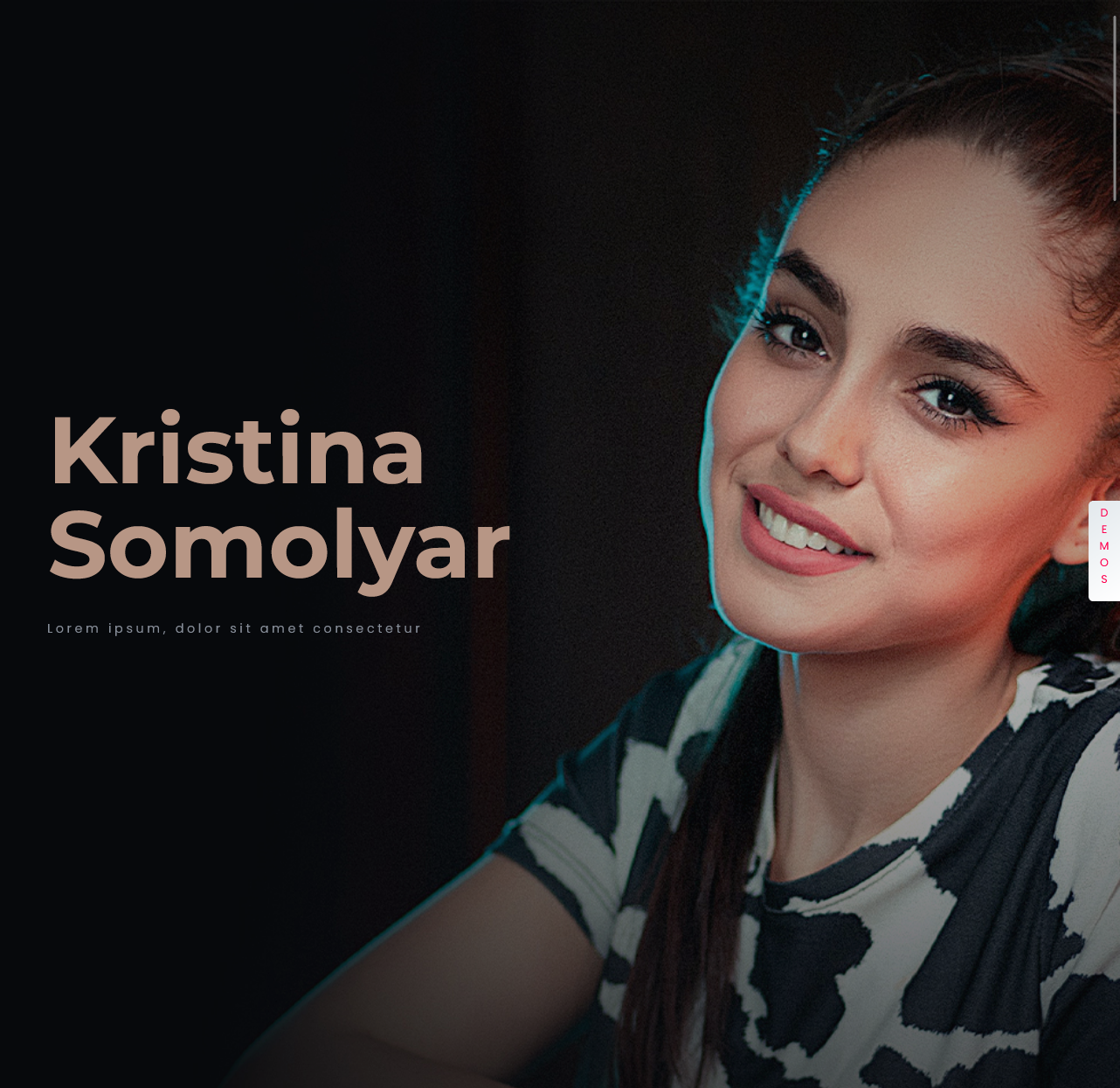 InBio – Fashion Designer Portfolio Website (White Edition)