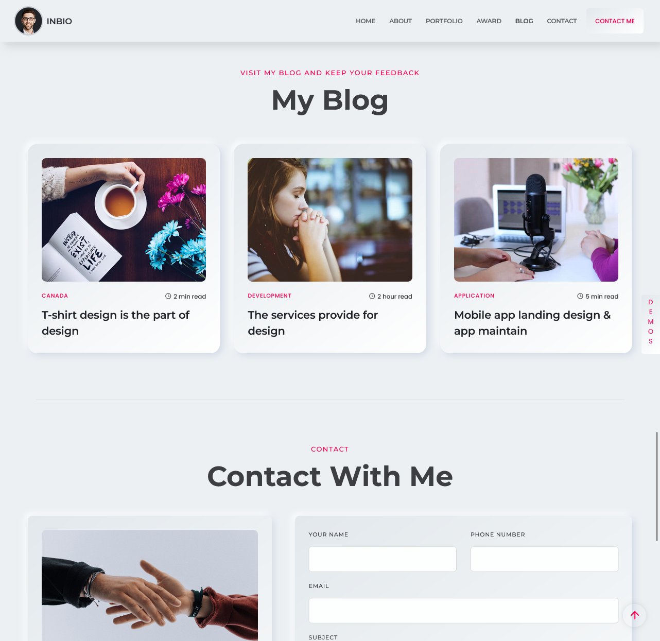InBio – Fashion Designer Portfolio Website (White Edition) - image