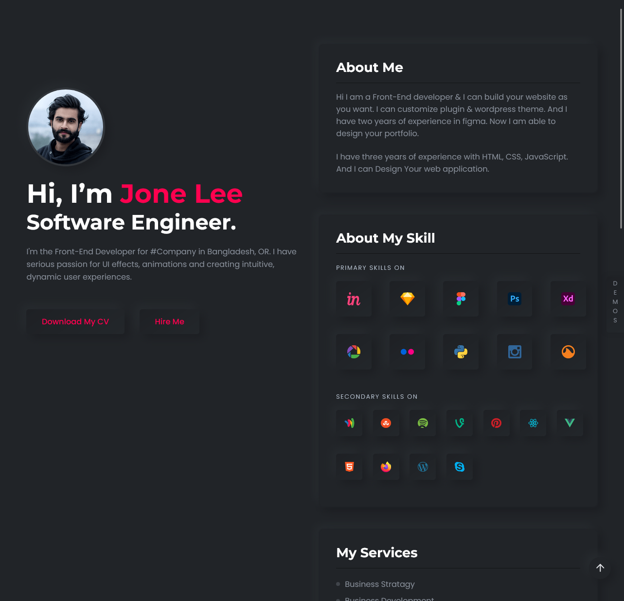 FlexaPort – Modern Freelancer Portfolio Website