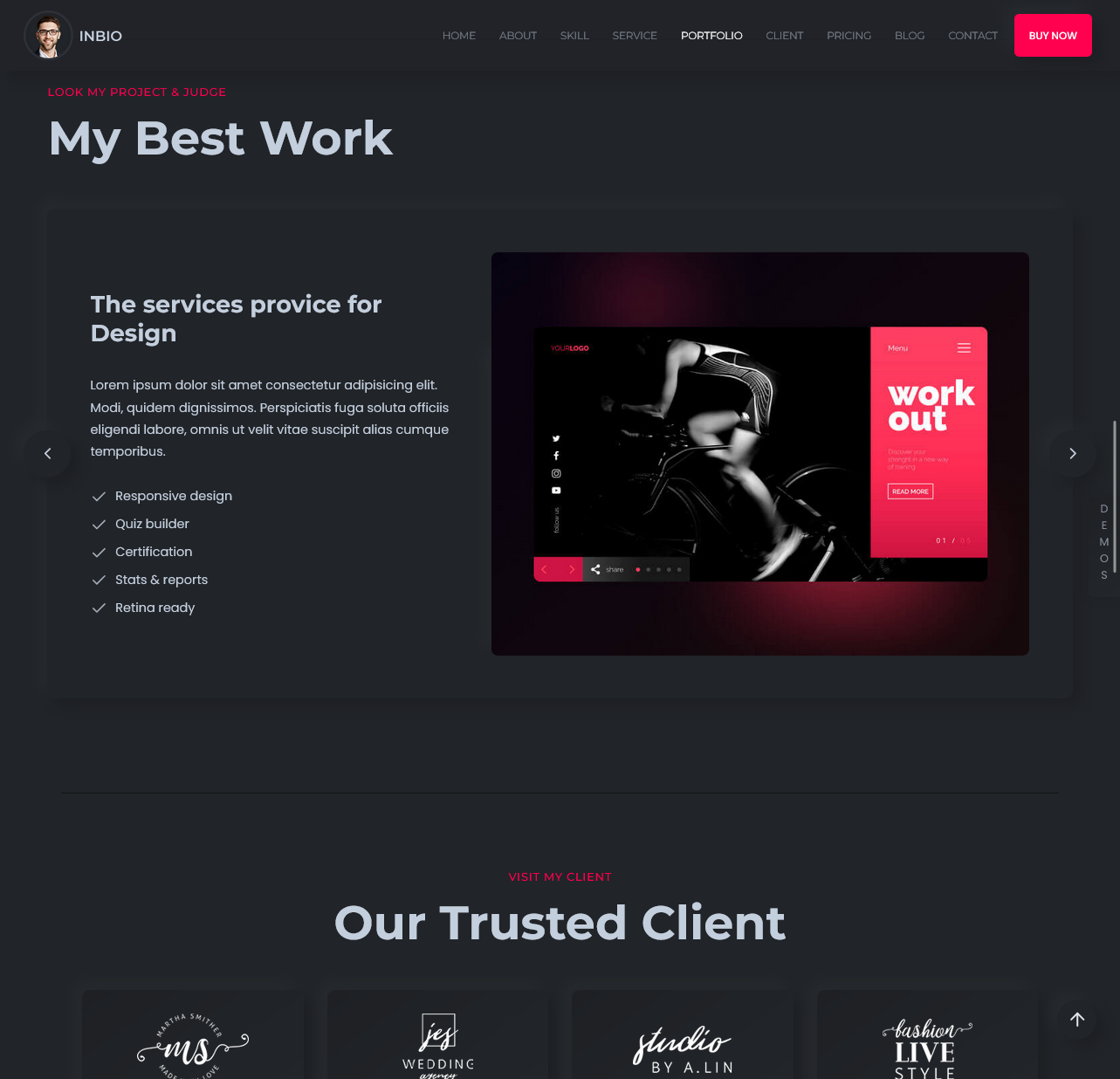 Lensory – Professional Photographer Portfolio Website - image