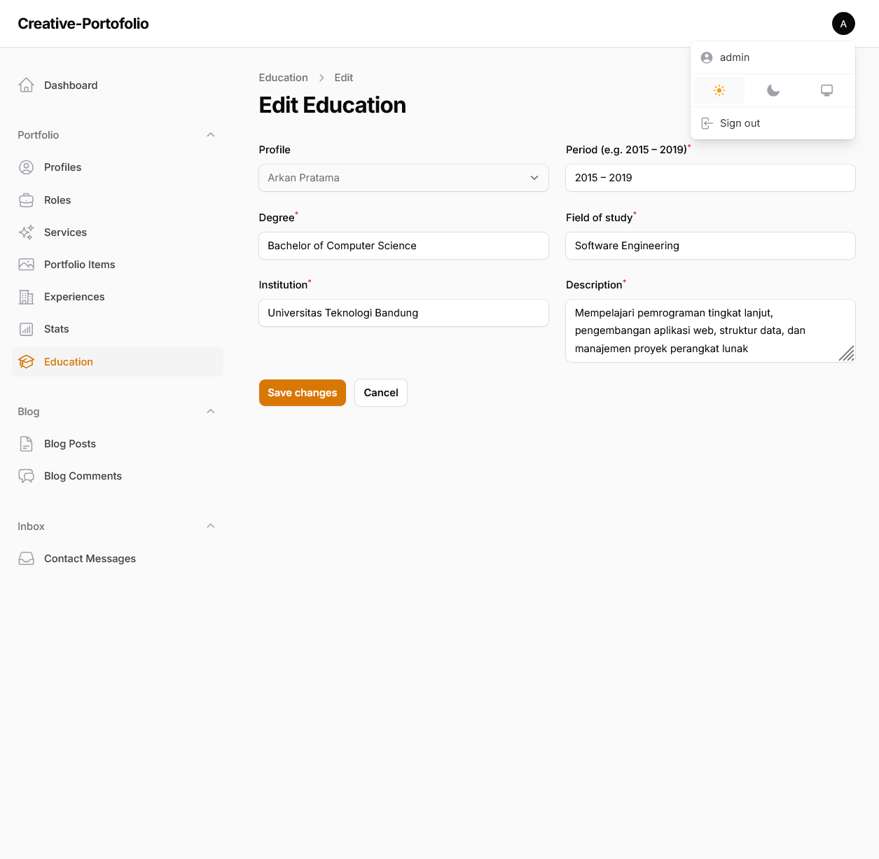 InBio – Model Personal Portfolio Website - image
