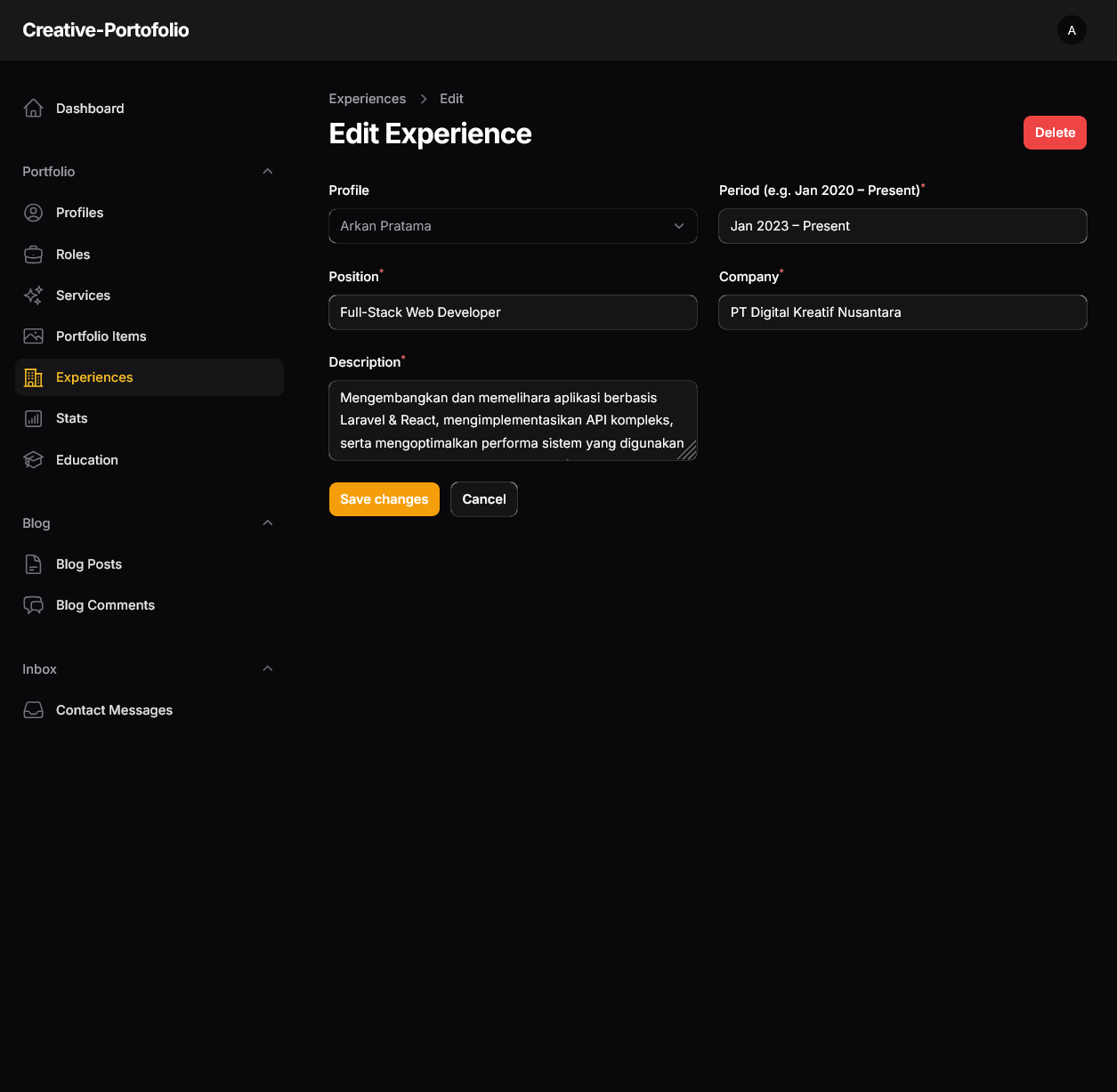 PersonaOne – Modern Personal Portfolio Website - image