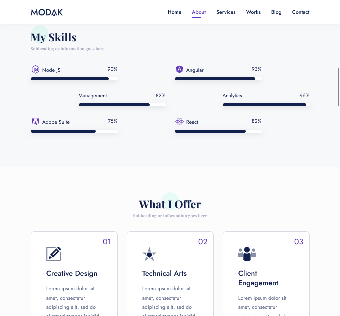 SoloAura – Clean Personal Portfolio Website - image