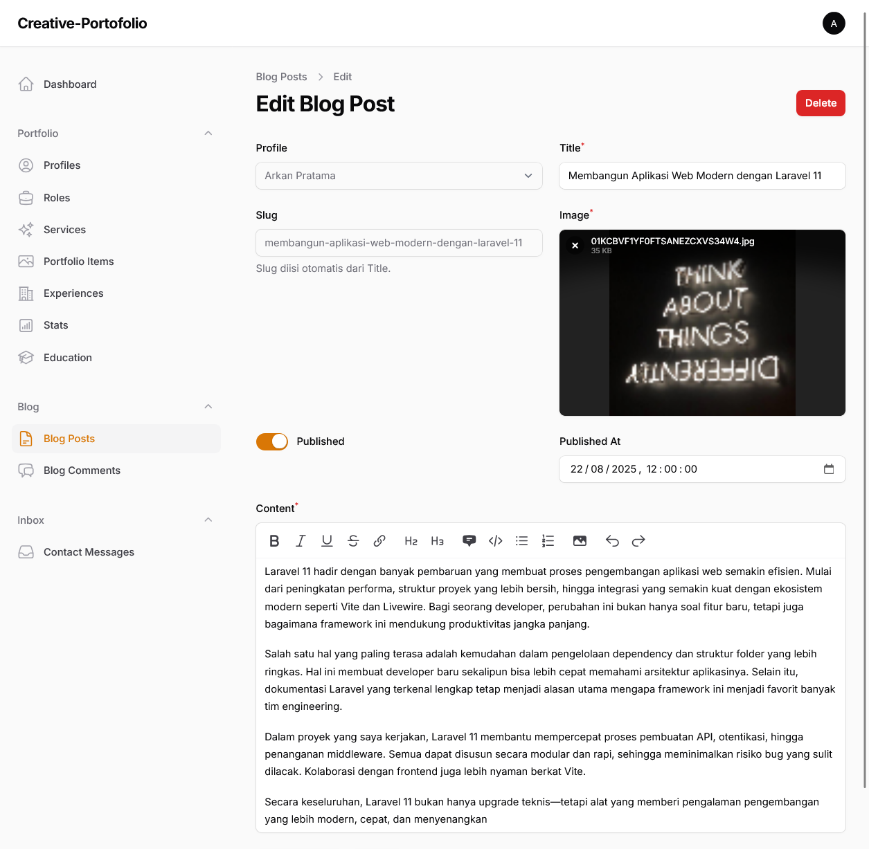 Nexora – Modern Personal Portfolio Website - image
