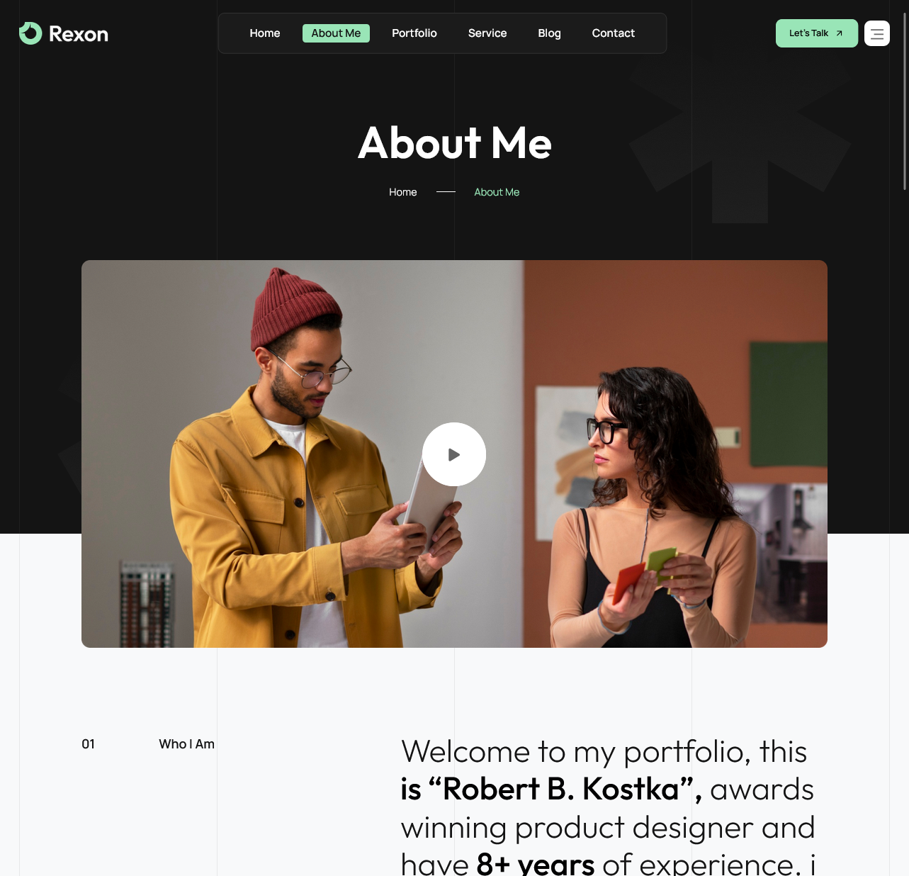 Rexora – Modern Creative Agency Portfolio Website - image