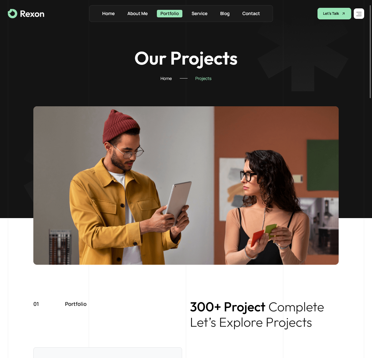 Rexora – Modern Creative Agency Portfolio Website - image