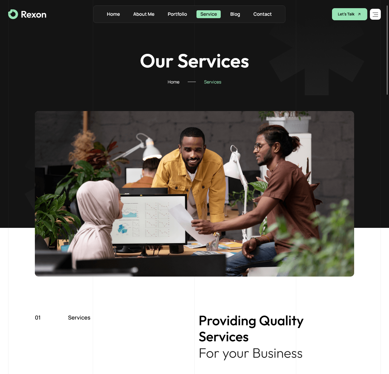 Rexora – Modern Creative Agency Portfolio Website - image