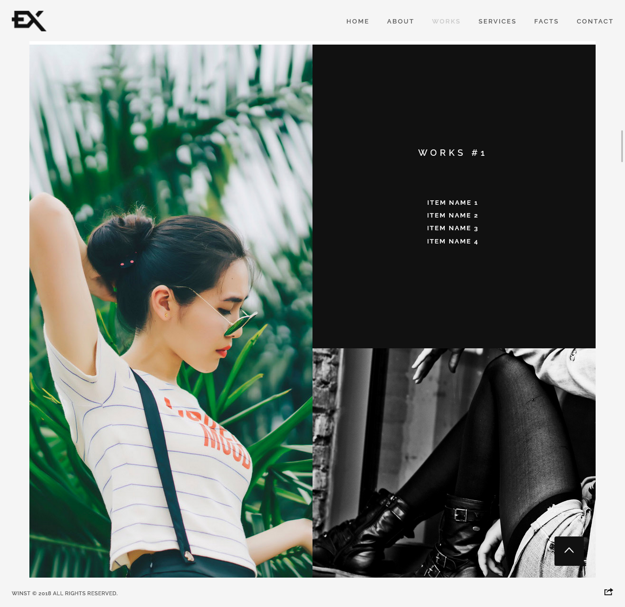 MonoPeak – Single Image Personal Portfolio Website - image