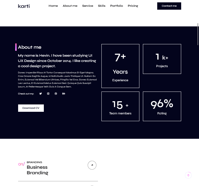 Kartiva – Modern Creative Portfolio Website - image