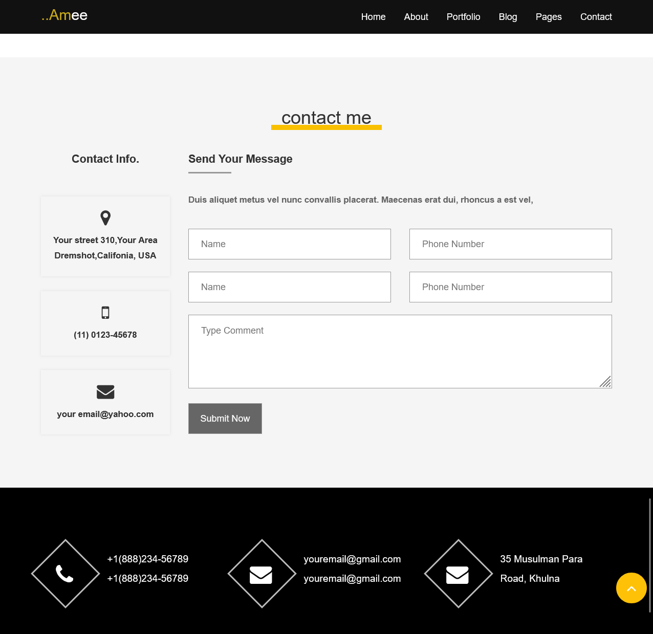 Amorae – Friendly Modern Personal Portfolio Website - image