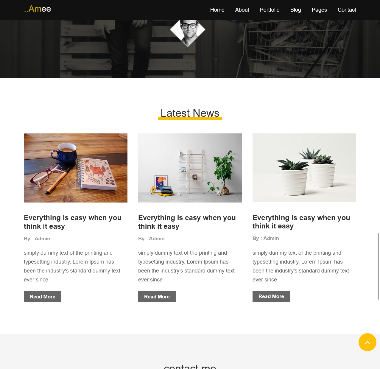 Amorae – Friendly Modern Personal Portfolio Website - image