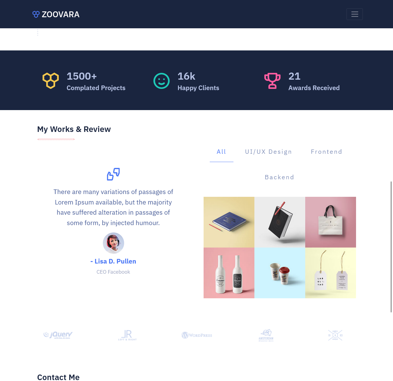 Horizonix – Horizontal Creative Portfolio Website - image
