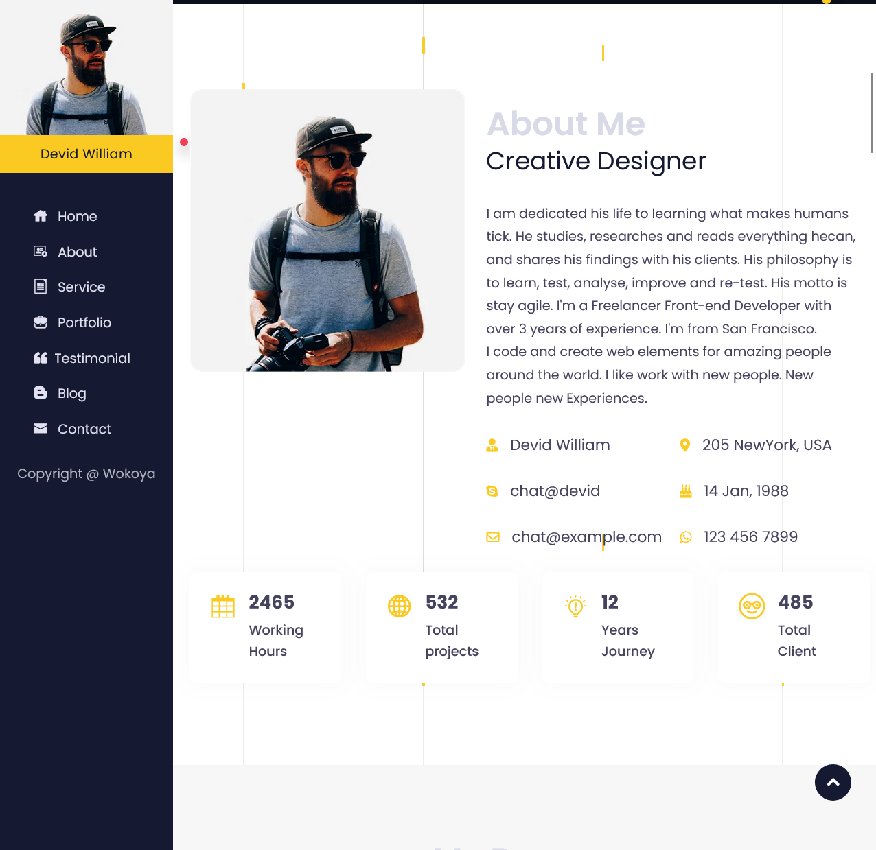 Worka – Clean Personal Portfolio Website - image