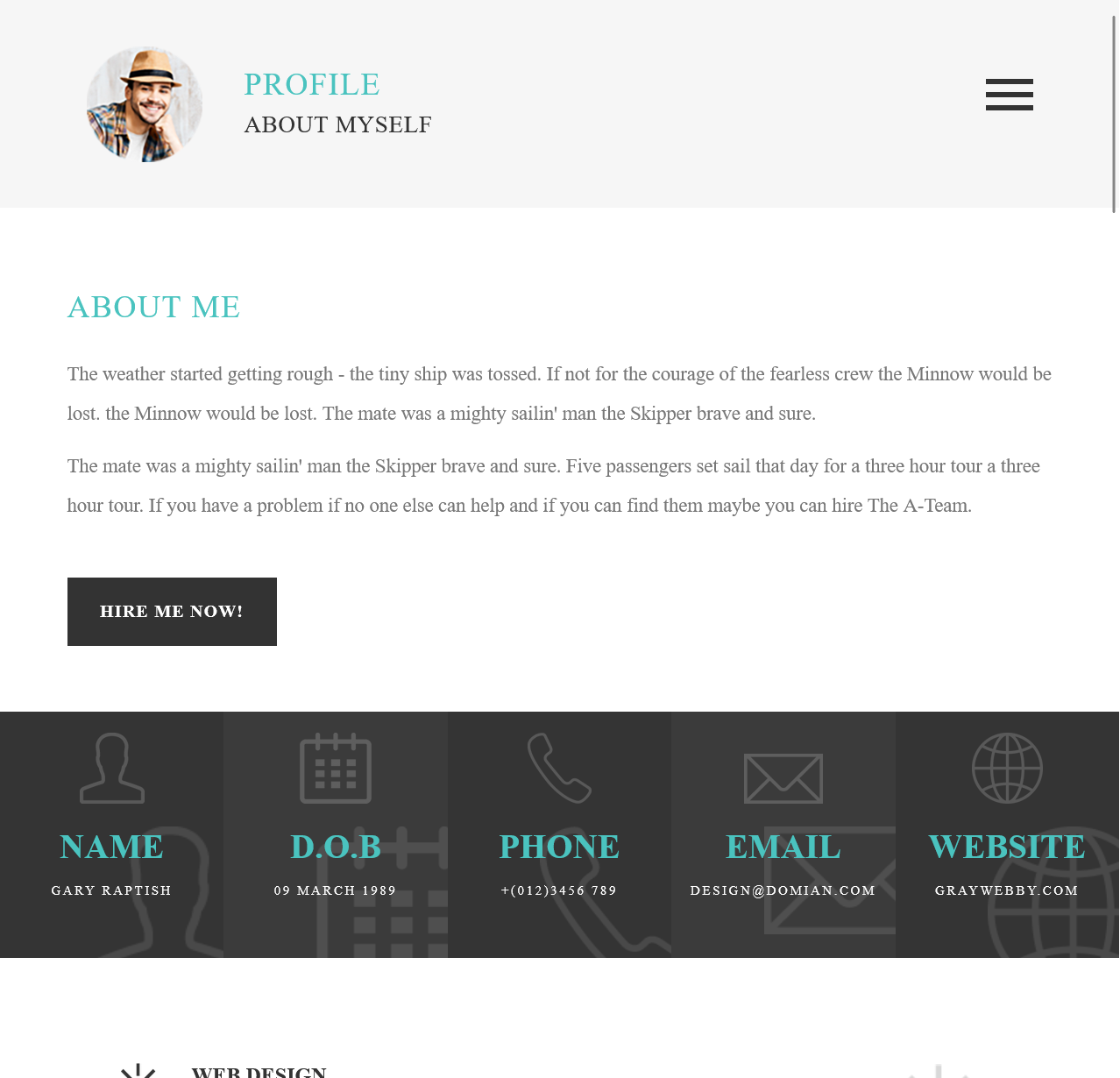 Raptora – Modern Personal Portfolio Website - image