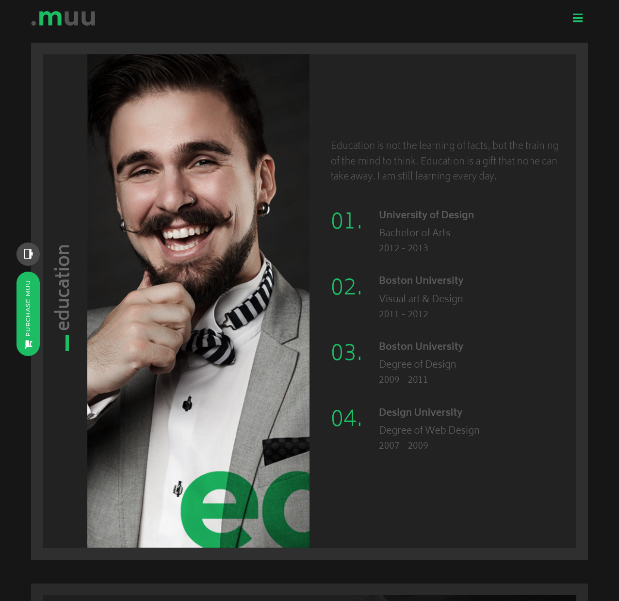 Noirva – Dark Minimal Creative Portfolio Website - image