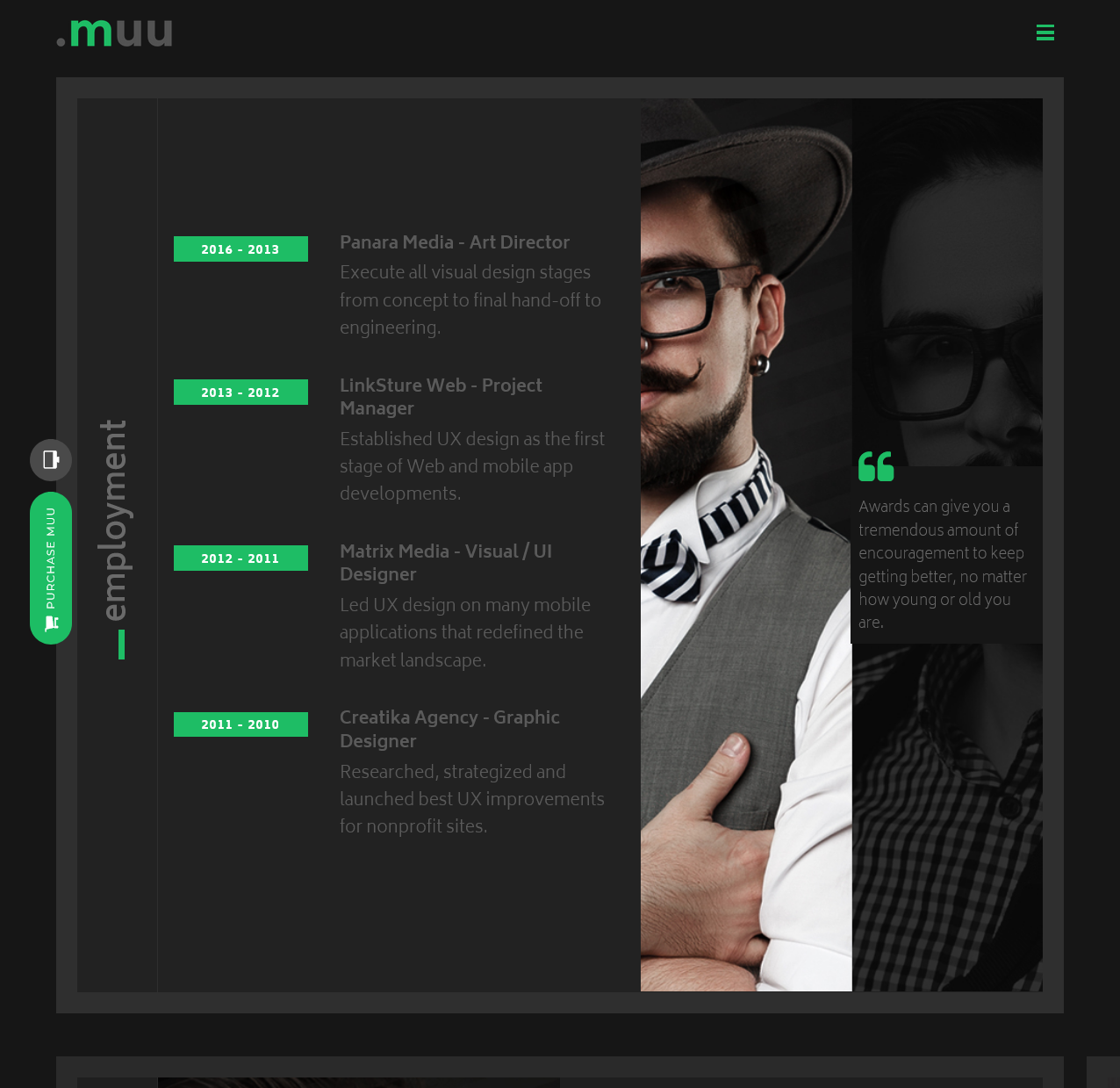 Noirva – Dark Minimal Creative Portfolio Website - image