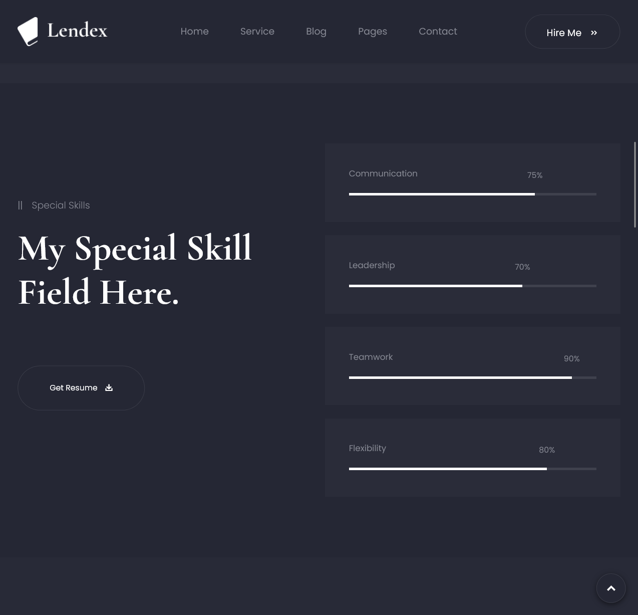 Lendora – Professional Freelancer Portfolio Website - image
